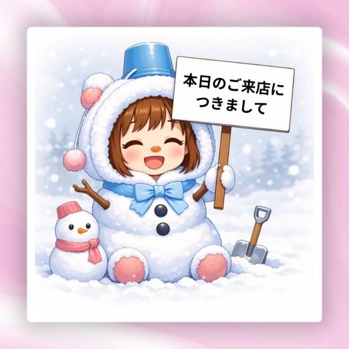 本日のご来店につきまして❄️