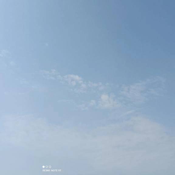 今の空だよ