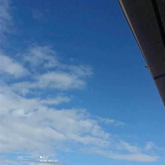 今の空だよ