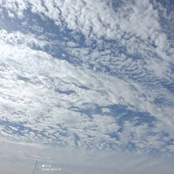 今の空だよ