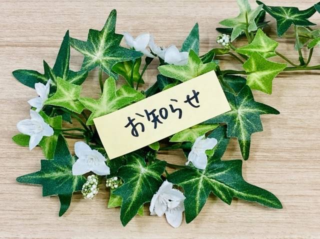お知らせです🌷