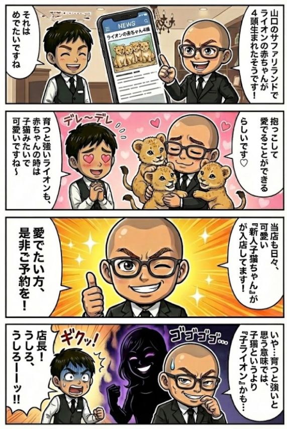 サファリパークにライオンの赤ちゃんが爆誕!!