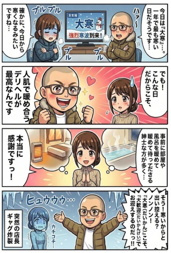 ✅大寒だけど大歓迎！お部屋は暖めてお待ちください☆