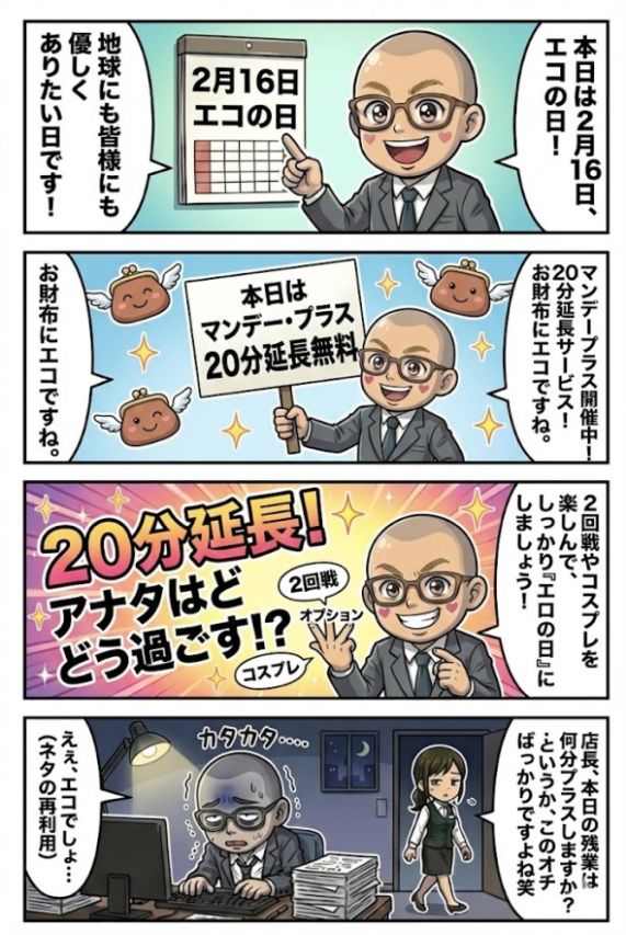 ✅マン○デープラス20分無料延長♪