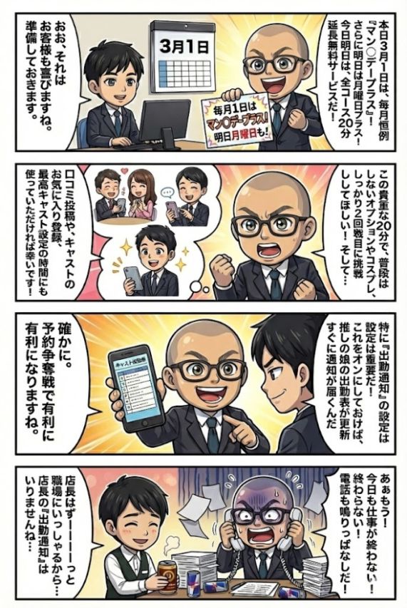 ✅毎月1日はマン○デープラス20分無料延長♪