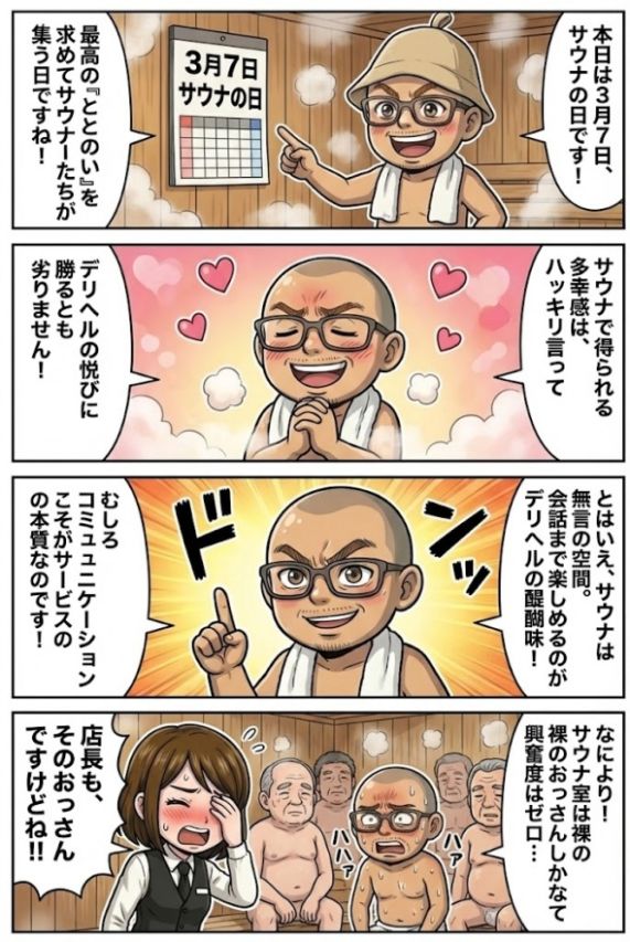 ✅サウナの日です！ととのうなら・・・・プラウディア