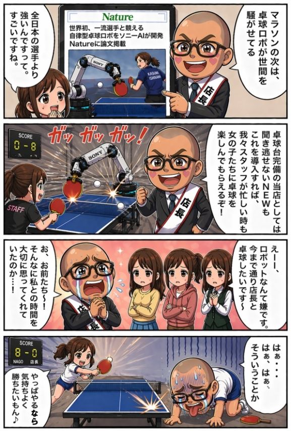 ロボより温かみあるラブゲームを・・・
