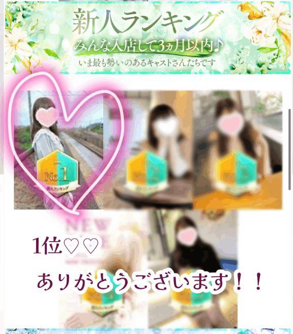 新人ランキング1位?ありがとうございます…！！