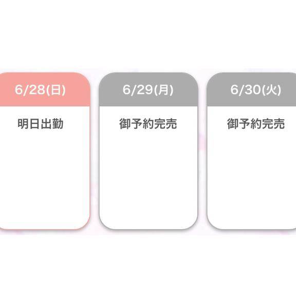 3日間 事前予約で完売??