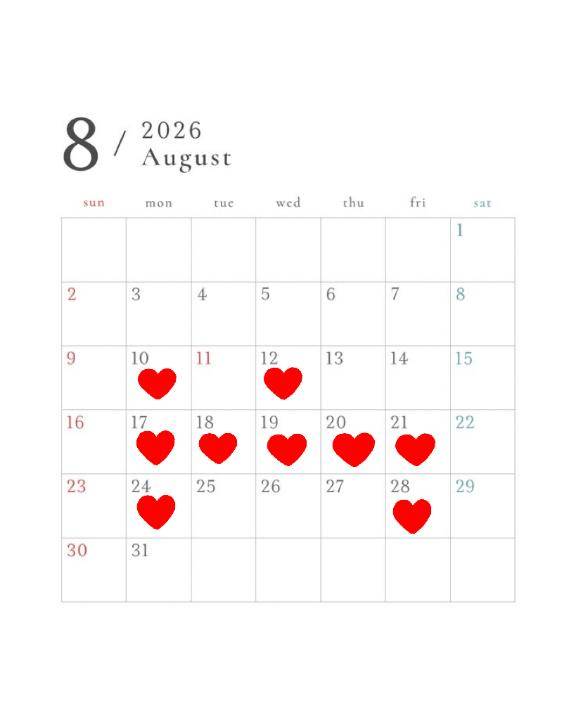 8月の出勤???