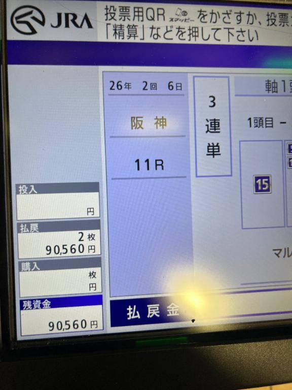 大阪杯、桜花賞と二連勝（笑）