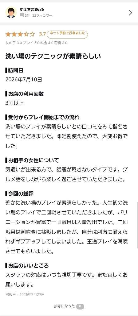 【お礼写メ日記】