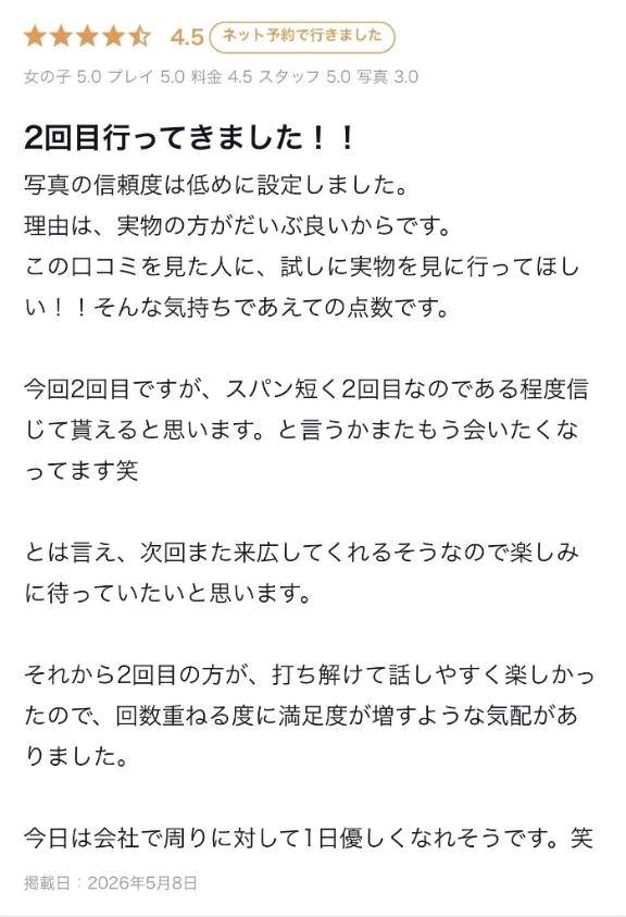 口コミありがとう‎🤍