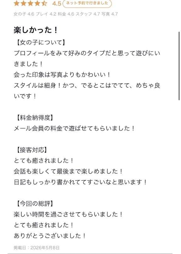 口コミありがとう‎🤍