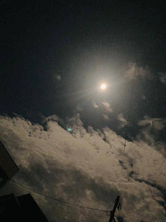 今宵は皆既月食。