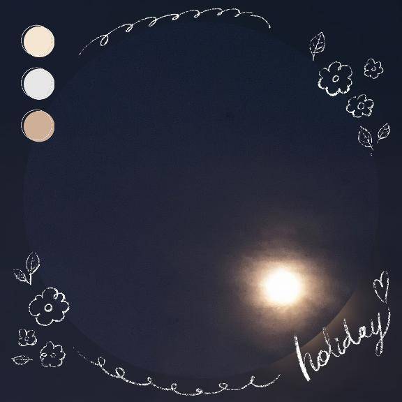 夜空の月
