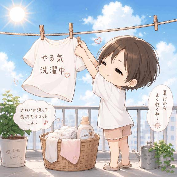 乾いたかなぁ
