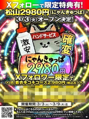 2980円(松山・道後手コキ)