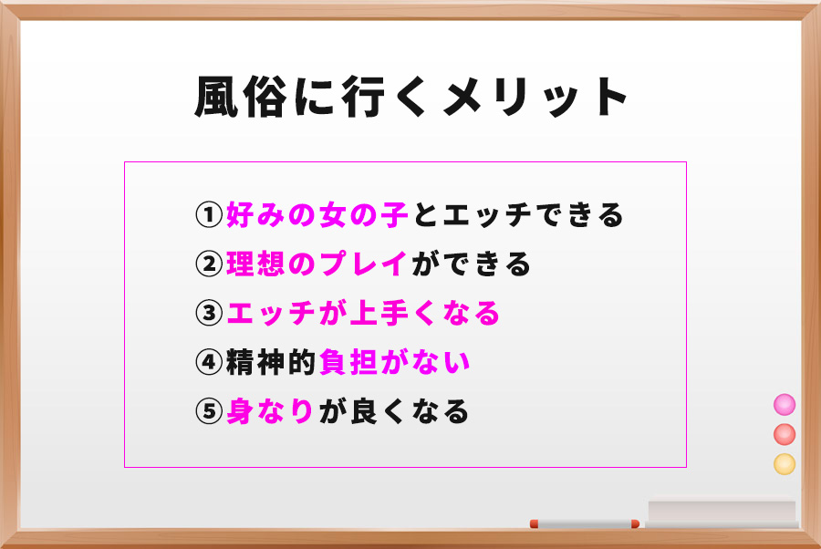 風俗に行くメリット