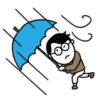 雨にも負けず風にも負けず?