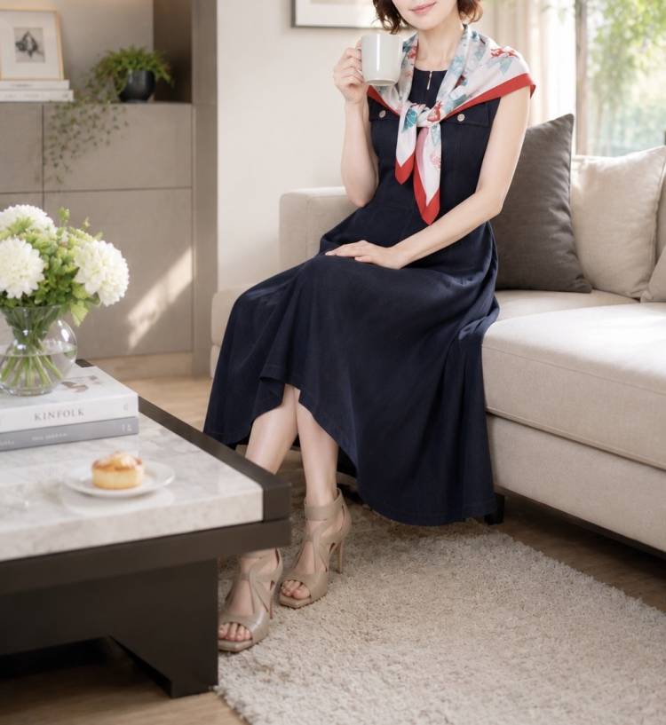 夏の朝、歩く心にひと休み