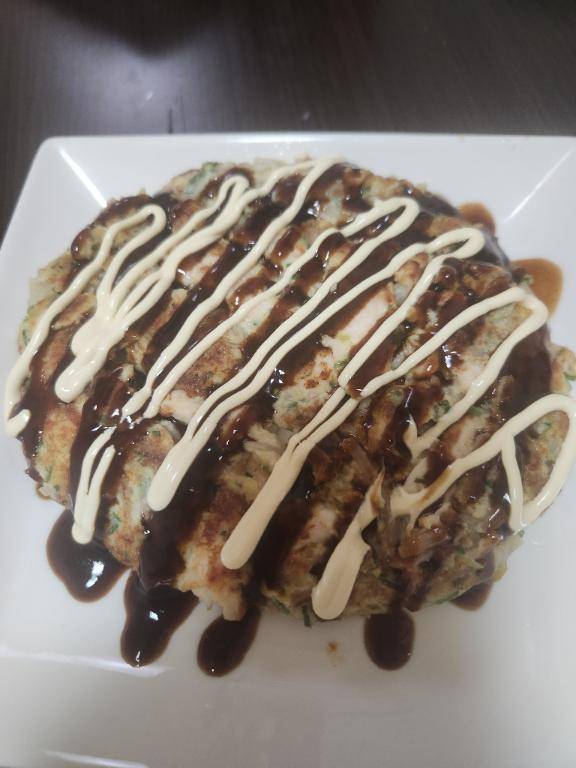 モヤシのお好み焼き^. .^ ੭
