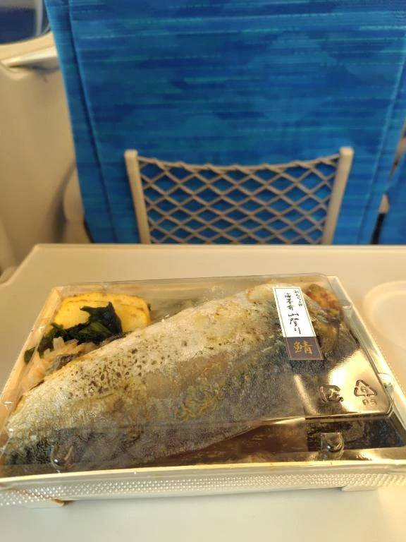 帰りの新幹線で🐟️