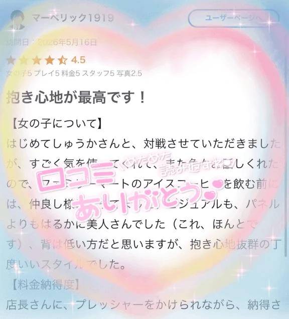 【お礼写メ日記】