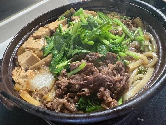 うどんすき焼き❤️