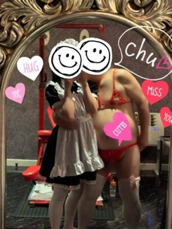 男性用ブラジャーを着けて、メイドから アナル調教 💖
