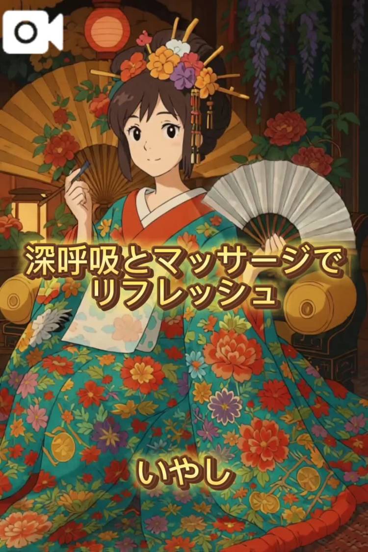 深呼吸とマッサージでリフレッシュ