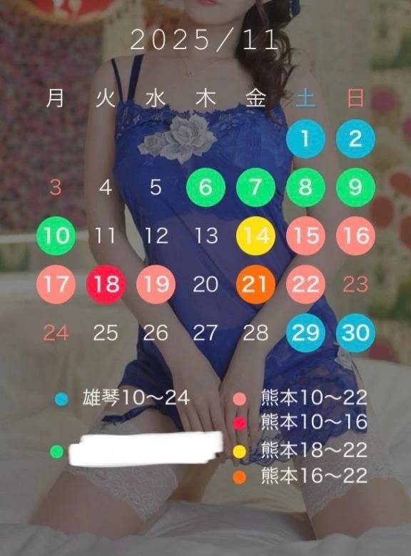 11月のスケジュールです🗓