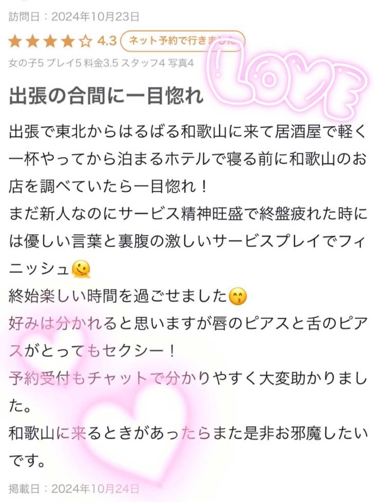 💌お礼写メ日記💌