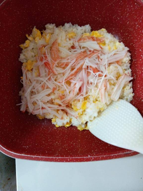 カニカマチャーハン作った！＼(^o^)／