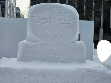 雪まつり　準備中