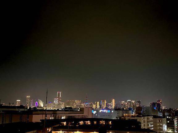 初日から横浜の景色見れて嬉しかった🌙