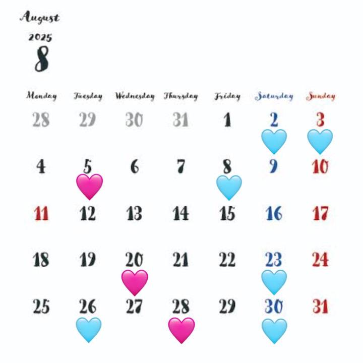 スケジュール！