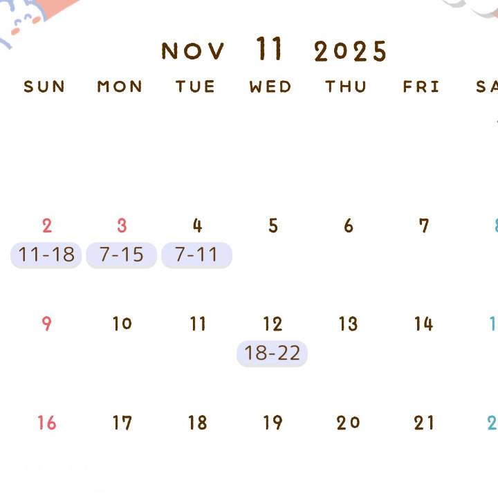 11がつ（＾ν＾）🩷