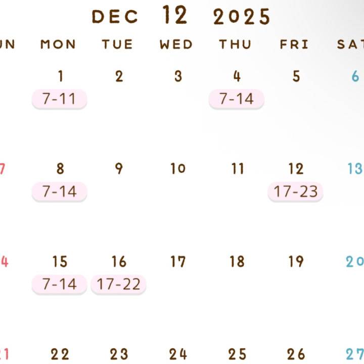 12がつ〜🎅☁️