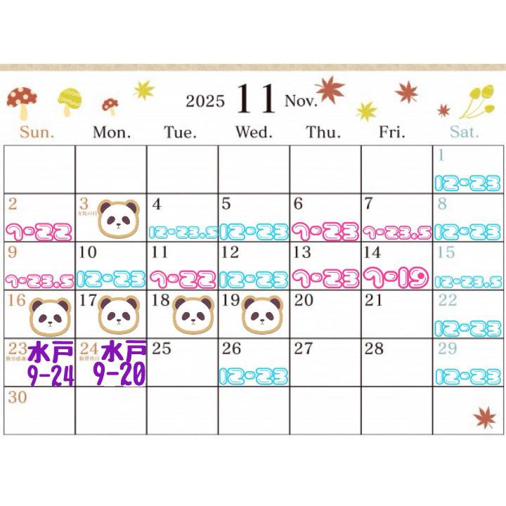 ?11月前半?