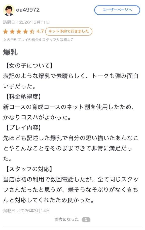 口コミのお礼💗