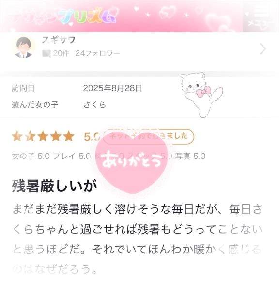 【お礼写メ日記】