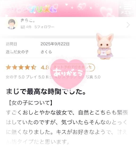 【お礼写メ日記】