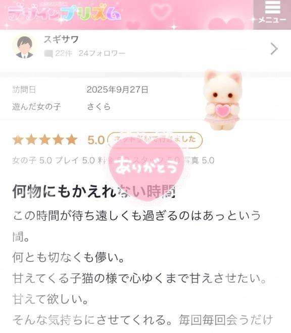 【お礼写メ日記】