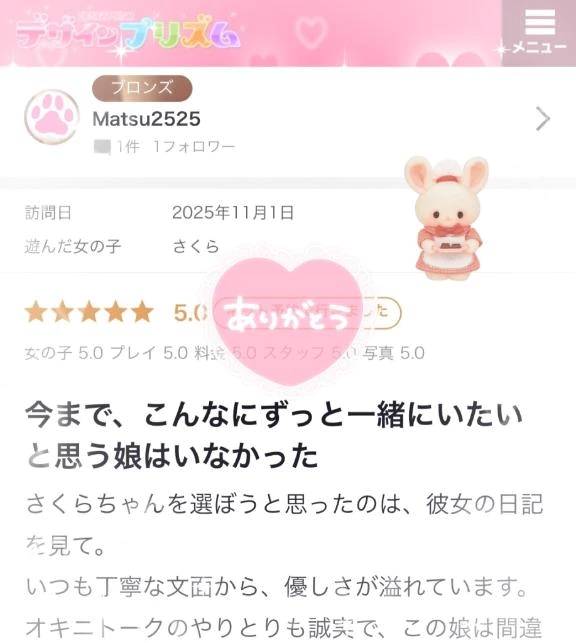 【お礼写メ日記】