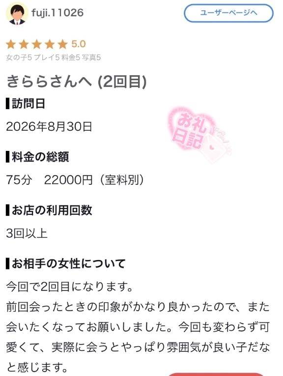 口コミお礼♡