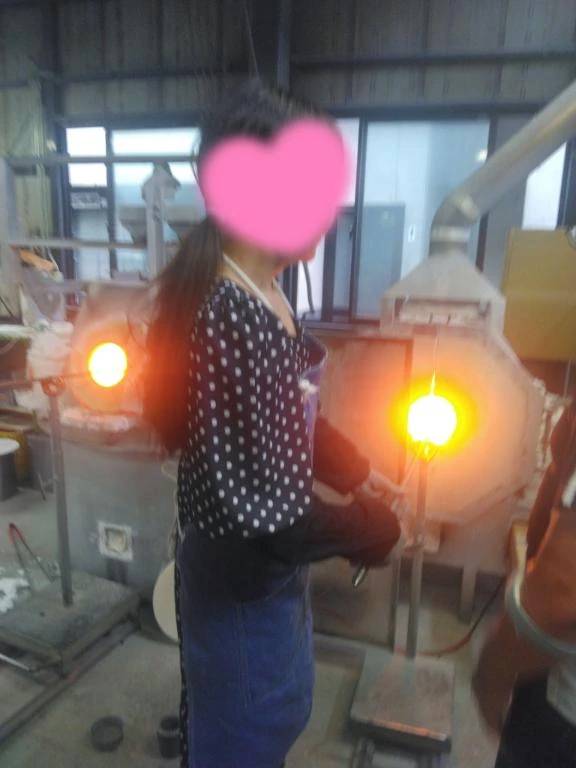 吹きガラス体験💓