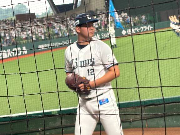 豪雨の中〜☔️⚾️