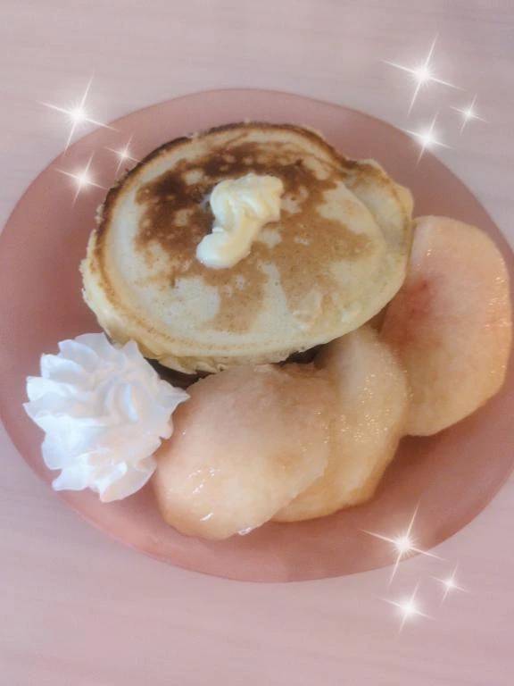 桃パンケーキ🍑✨