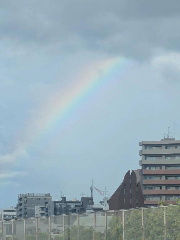 虹🌈が出たよ